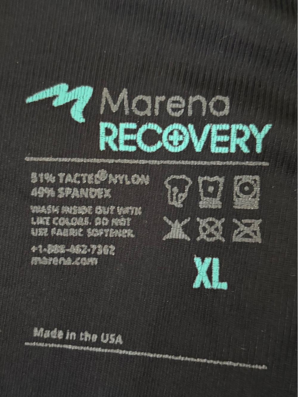 Marena RecoveryRX Black Full-Body Compression Bodysuit with Adjustable Straps - Picture 2 of 7